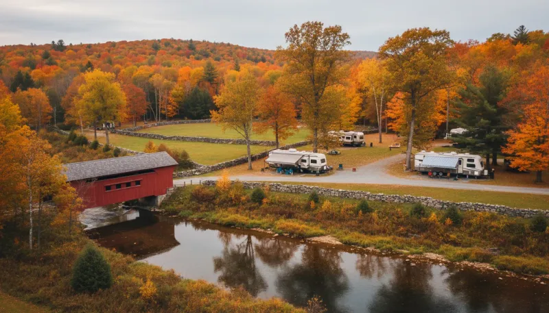 Connecticut landscape, backdrop for the RV Park Hubs East Lyme directory