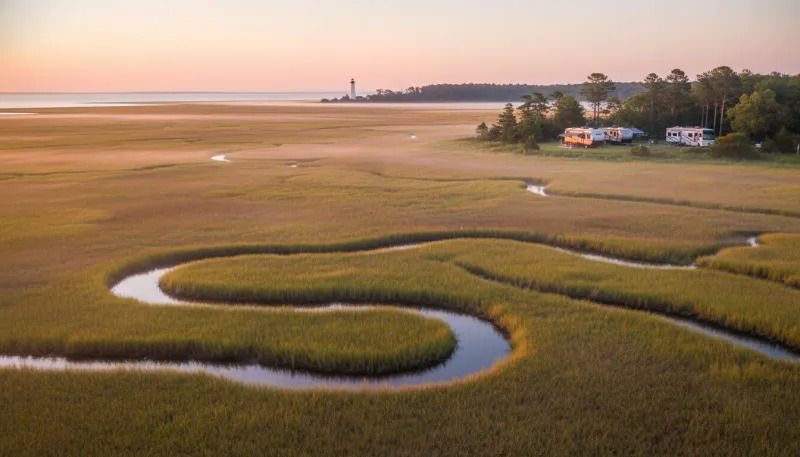 Delaware landscape, backdrop for the RV Park Hubs Millsboro directory