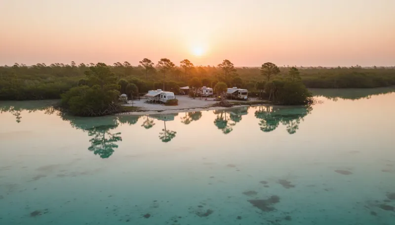 Florida landscape, backdrop for the RV Park Hubs Key Largo directory