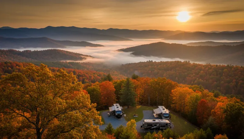 Georgia landscape, backdrop for the RV Park Hubs Savannah directory