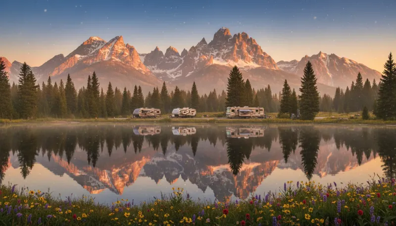Idaho landscape, backdrop for the RV Park Hubs Coeur d'Alene directory