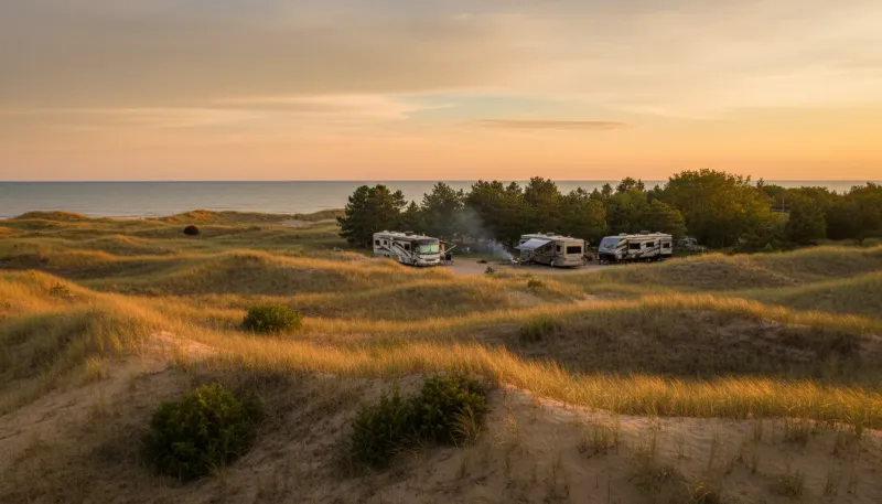Indiana landscape, backdrop for the RV Park Hubs Nashville directory