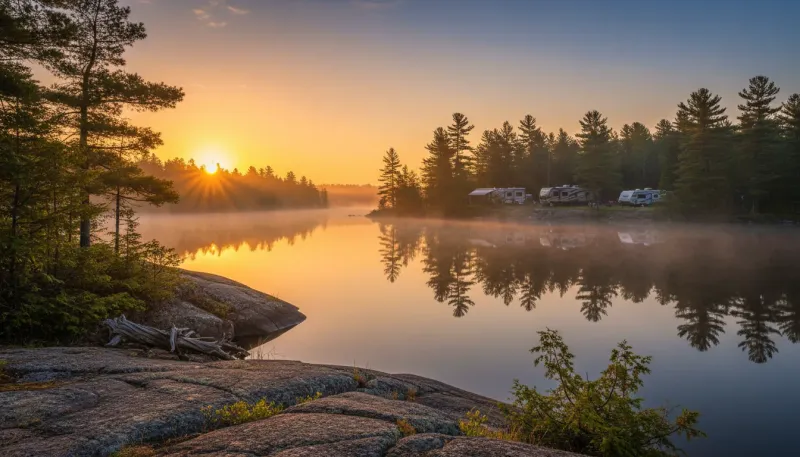 Minnesota landscape, backdrop for the RV Park Hubs Ely directory