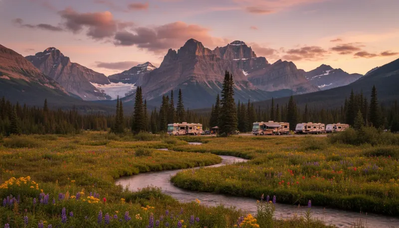 Montana landscape, backdrop for the RV Park Hubs Bozeman directory