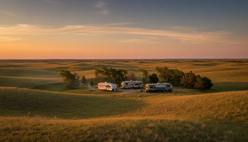 Nebraska landscape, backdrop for the RV Park Hubs Valentine directory