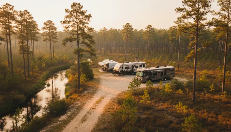 New Jersey landscape, backdrop for the RV Park Hubs Cape May directory