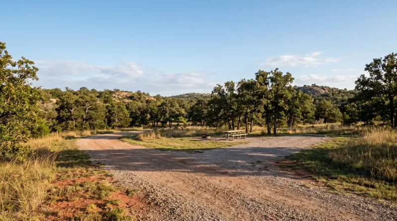 Oklahoma landscape, backdrop for the RV Park Hubs Eufaula directory