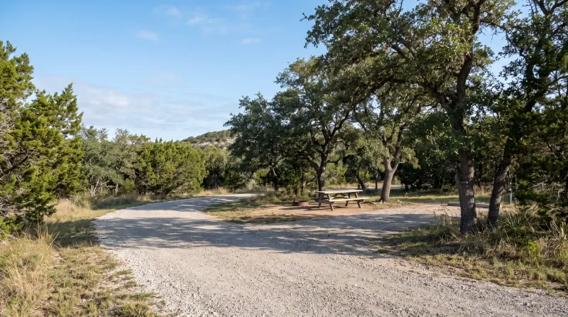 Texas landscape, backdrop for the RV Park Hubs Canyon Lake directory