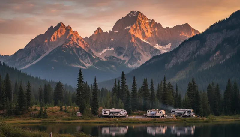Washington landscape, backdrop for the RV Park Hubs Forks directory